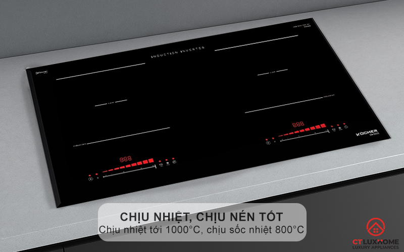 BẾP TỪ ĐÔI 2 VÙNG NẤU KOCHER DI-330E DI330E 4