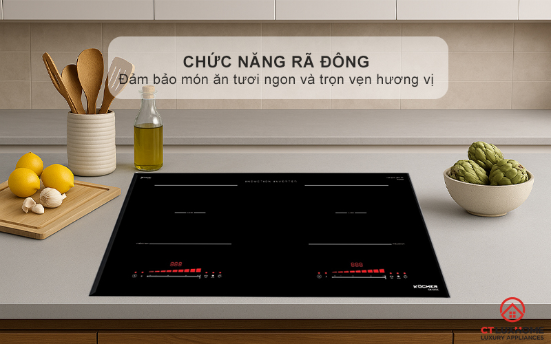 BẾP TỪ ĐÔI 2 VÙNG NẤU KOCHER DI-330E DI330E 8