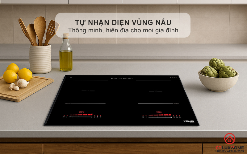 BẾP TỪ ĐÔI 2 VÙNG NẤU KOCHER DI-330E DI330E 9