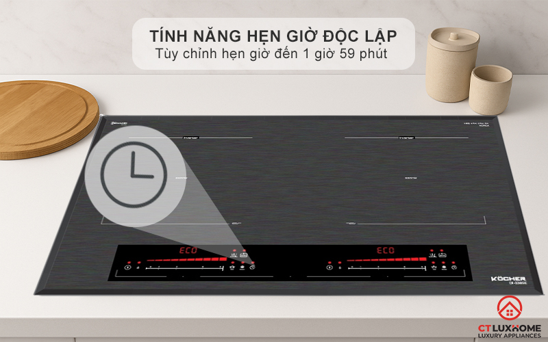 BẾP TỪ 2 VÙNG NẤU KOCHER DI-339PRO DI339PRO 9