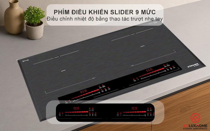 BẾP TỪ 2 VÙNG NẤU  Kocher DI-338SE MÀU XÁM DI338SE 6
