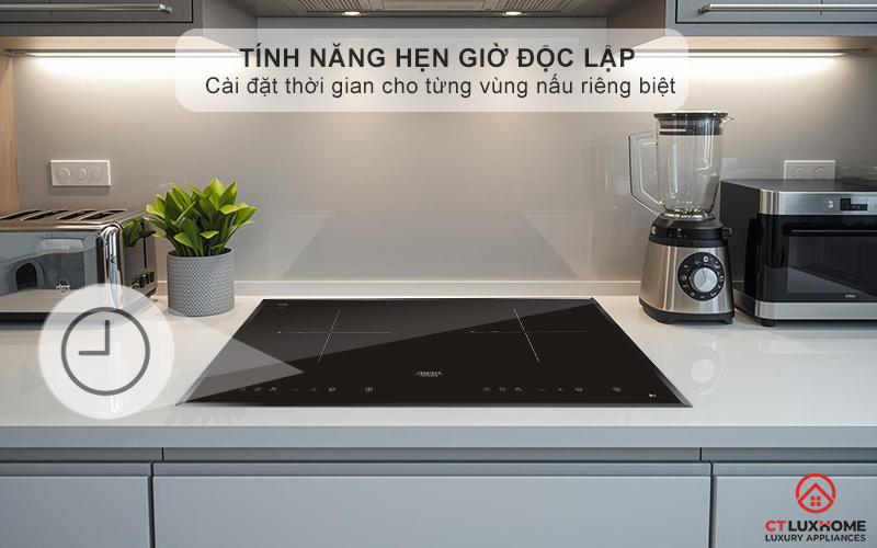 Hẹn giờ nấu và tắt bếp