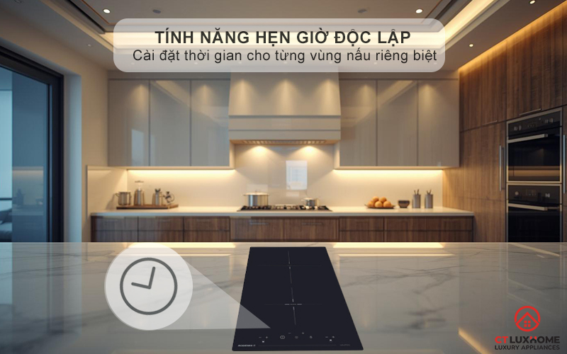 Hẹn giờ nấu và tắt bếp