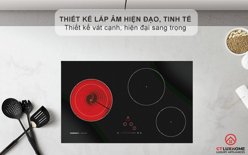 Thiết kế bếp từ sang trọng, tinh tế
