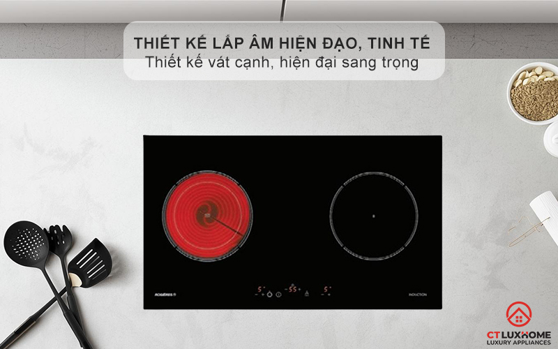 Thiết kế bếp từ thanh lịch, tinh tế