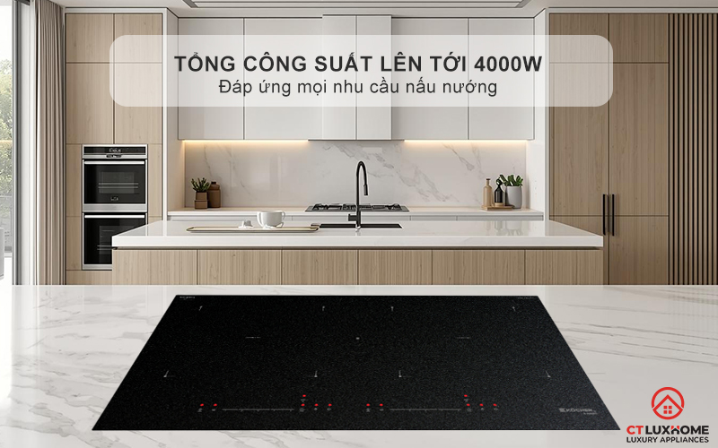 Tổng công suất mạnh mẽ lên tới 4000W ​