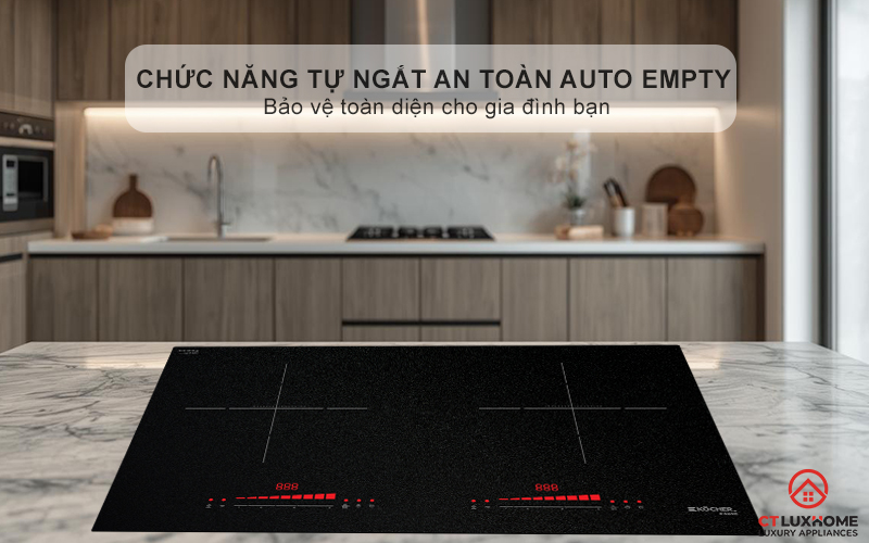 Chức năng tự ngắt an toàn Auto Empty