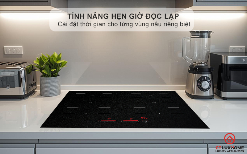 Hẹn giờ nấu và tắt bếp