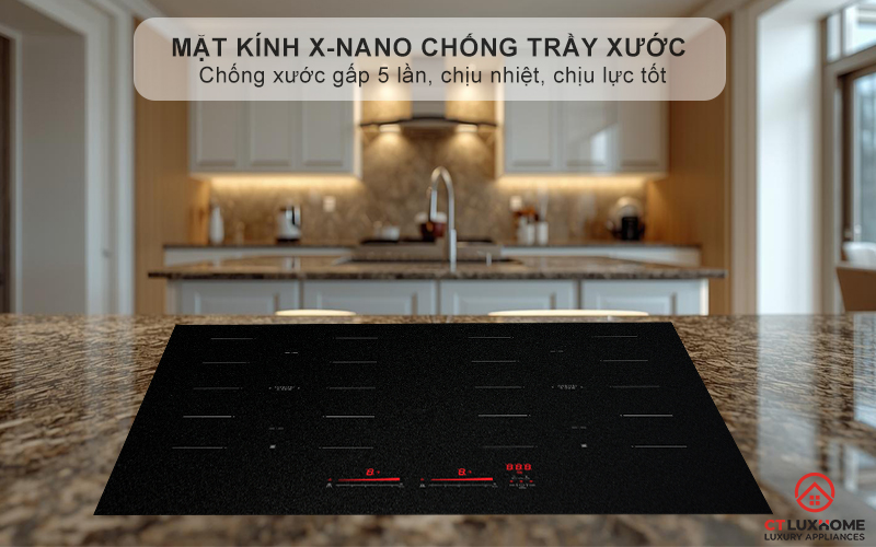 Mặt kính X-NANO chống trầy xước, va đập gấp 5 lần