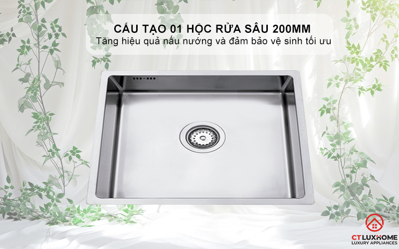 CHẬU RỬA BÁT INOX TEKA 1 HỐC RỬA BEX LINEA 50.40 BEXLINEA5040 2