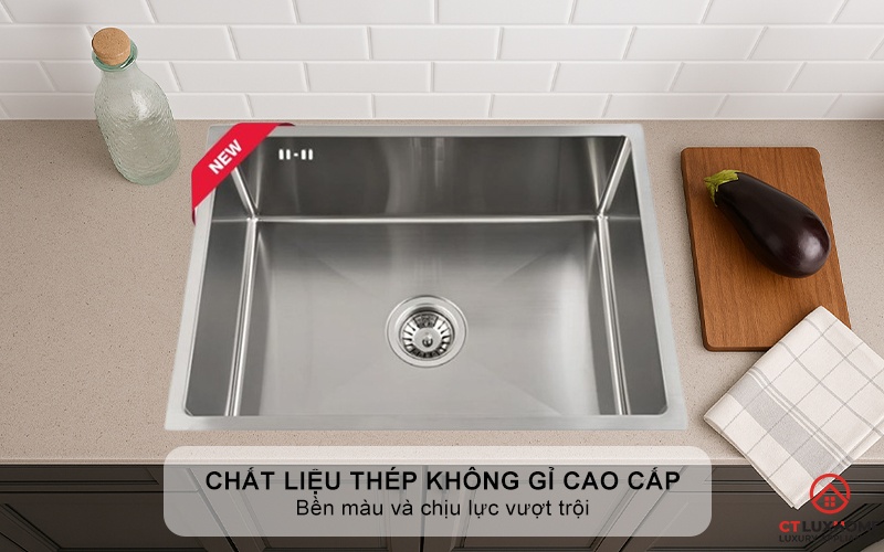 CHẬU INOX 1 HỐC RỬA BEX LINEA 55.40 BEXLINEA5540 3