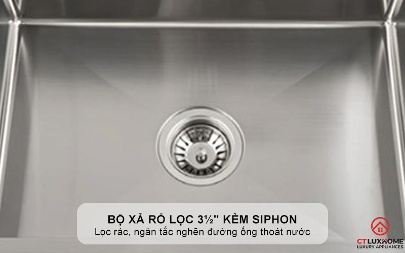 CHẬU INOX 1 HỐC RỬA BEX LINEA 55.40 BEXLINEA5540 5