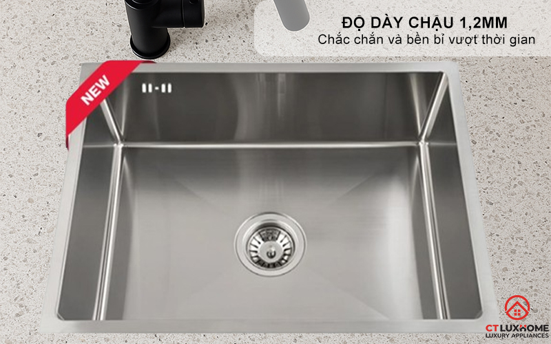 CHẬU INOX 1 HỐC RỬA BEX LINEA 55.40 BEXLINEA5540 6