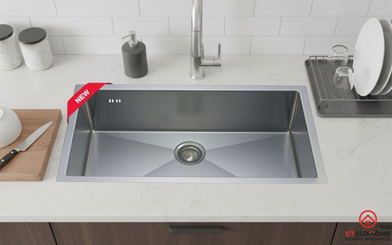 CHẬU INOX 1 HỐC RỬA BEX LINEA 70.40 1B (R10) BEXLINEA70401BR10 1