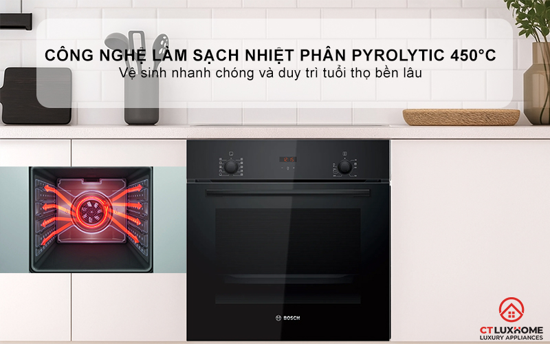LÒ NƯỚNG ÂM TỦ BOSCH HBF512BB1T SERIES 2 MÀU ĐEN 10