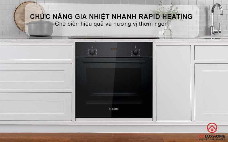 LÒ NƯỚNG ÂM TỦ BOSCH HBF512BB1T SERIES 2 MÀU ĐEN 11