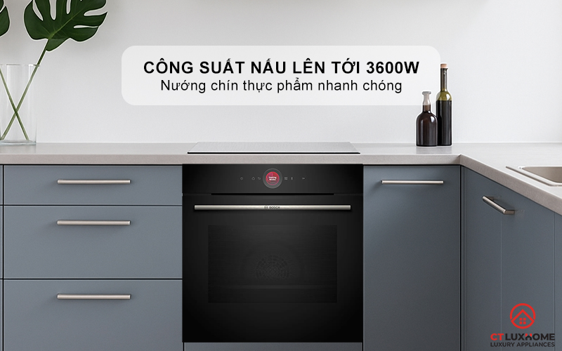 LÒ NƯỚNG ÂM TỦ BOSCH HBG7341B1B SERIES 8 MÀU ĐEN THỦY PHÂN 2