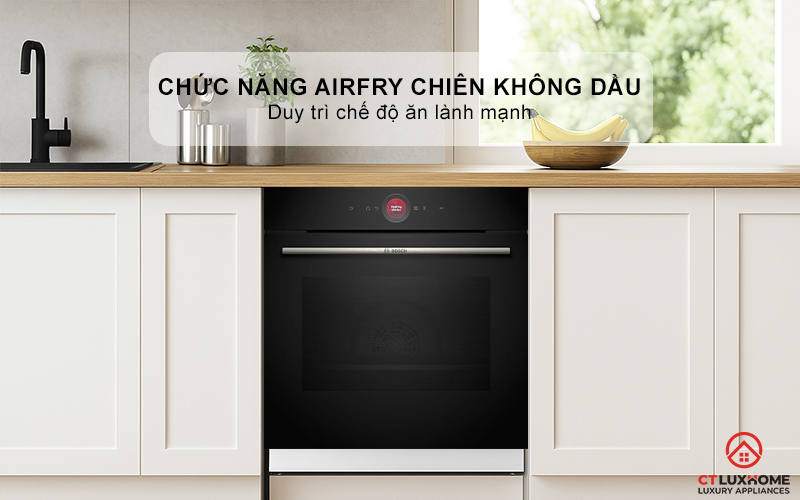 LÒ NƯỚNG ÂM TỦ BOSCH HBG7341B1B SERIES 8 MÀU ĐEN THỦY PHÂN 8