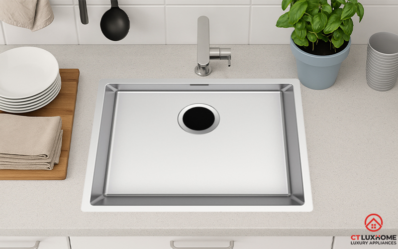 CHẬU RỬA BÁT INOX TEKA 1 HỐC RỬA BX R10 50.40 BXR105040 1