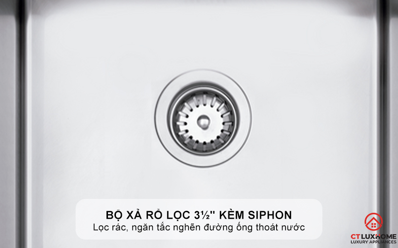 CHẬU RỬA BÁT INOX TEKA 1 HỐC RỬA BX R10 50.40 BXR105040 5