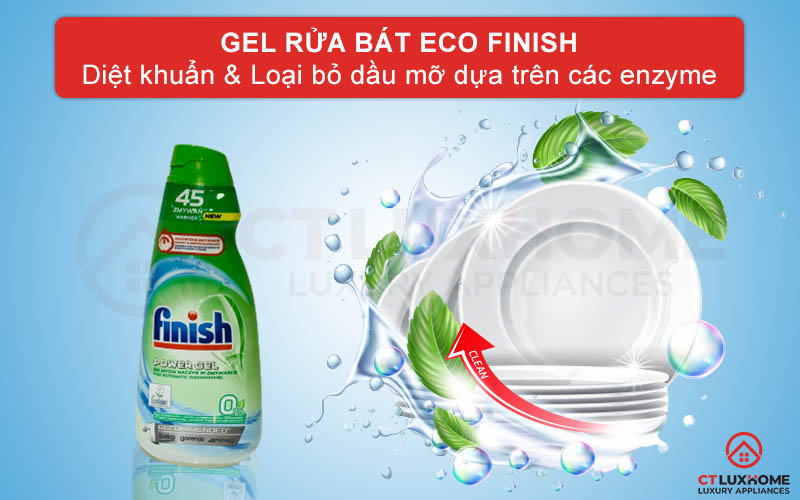 Giới thiệu về Gel rửa chén Eco Finish 0% 900ml