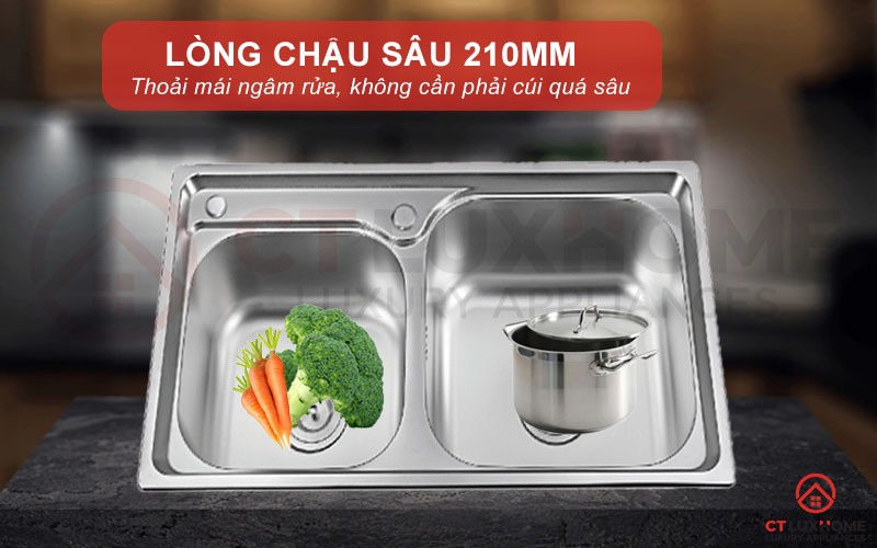 Độ sâu hoàn hảo, thoải mái sử dụng