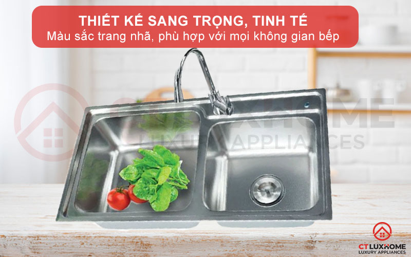 Thiết kế tiện ích, đẹp mắt cho không gian bếp sang trọng