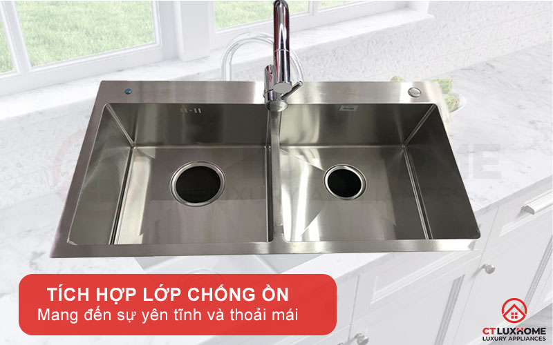 Thiết kế tối ưu giúp triệt tiêu tiếng ồn và va đập nhờ tấm chống ồn