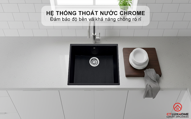 Hệ thống thoát nước bằng Chrome bền bỉ, chống rò rỉ