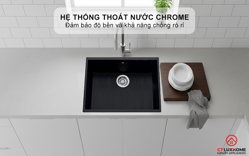 Hệ thống thoát nước bằng Chrome bền bỉ, chống rò rỉ