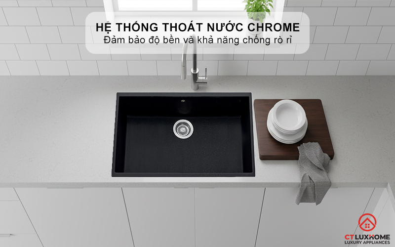 Hệ thống thoát nước bằng Chrome bền bỉ, chống rò rỉ