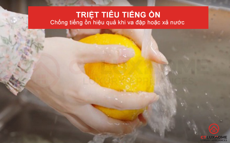 Triệt tiêu tiếng ồn khi va chạm hoặc xả nước