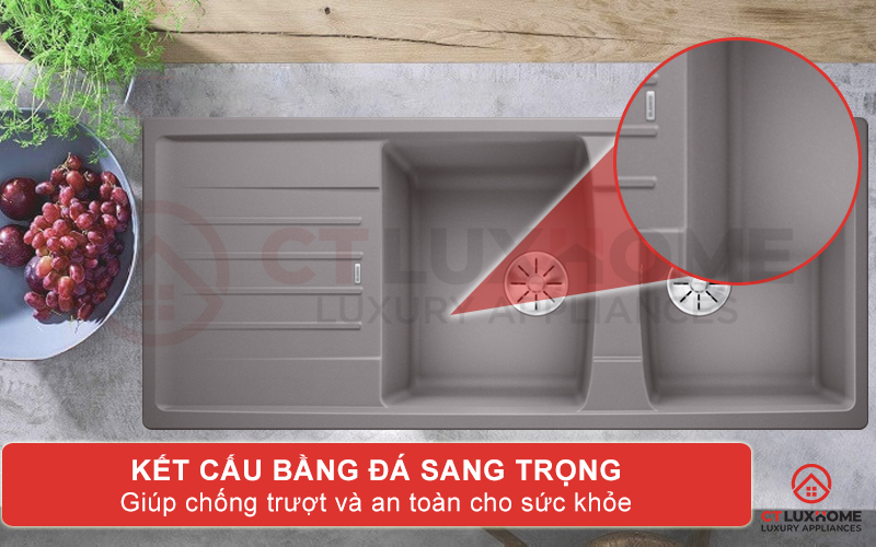 Kết cấu bằng đá sang trọng chống trơn trượt an toàn sức khỏe