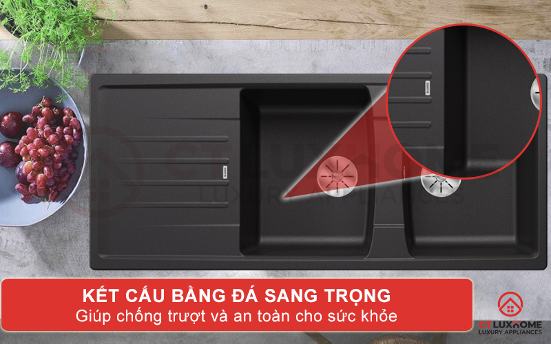 Kết cấu bằng đá sang trọng chống trơn trượt an toàn sức khỏe