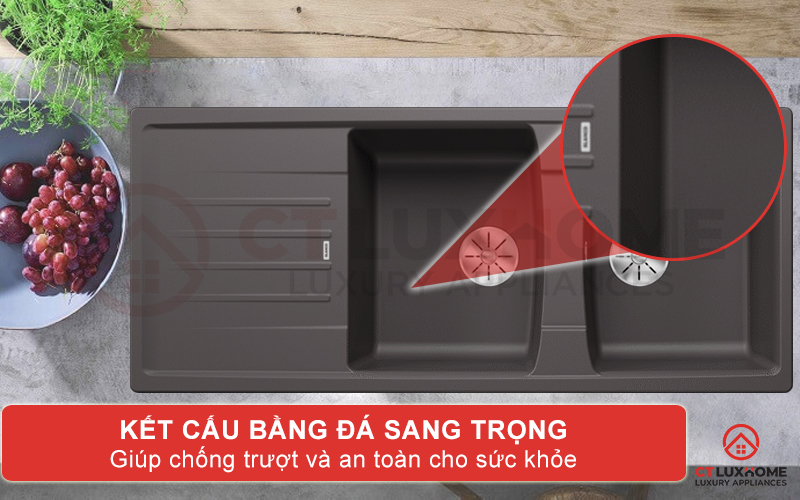Kết cấu bằng đá sang trọng chống trơn trượt an toàn sức khỏe