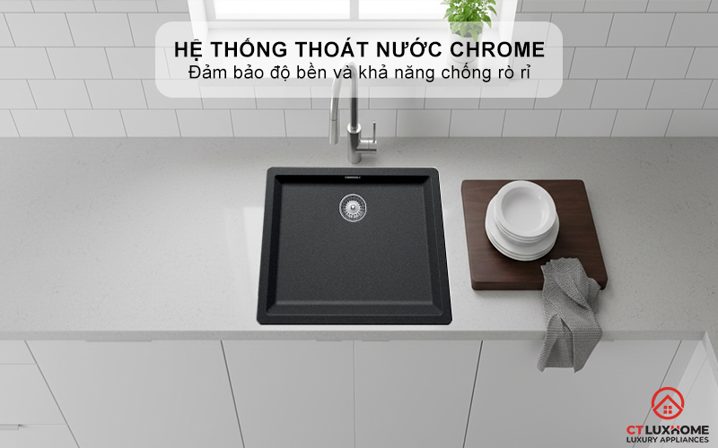 Hệ thống thoát nước bằng Chrome bền bỉ, chống rò rỉ