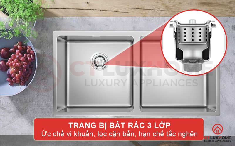 Bát rác 3 lớp kháng khuẩn hiệu quả