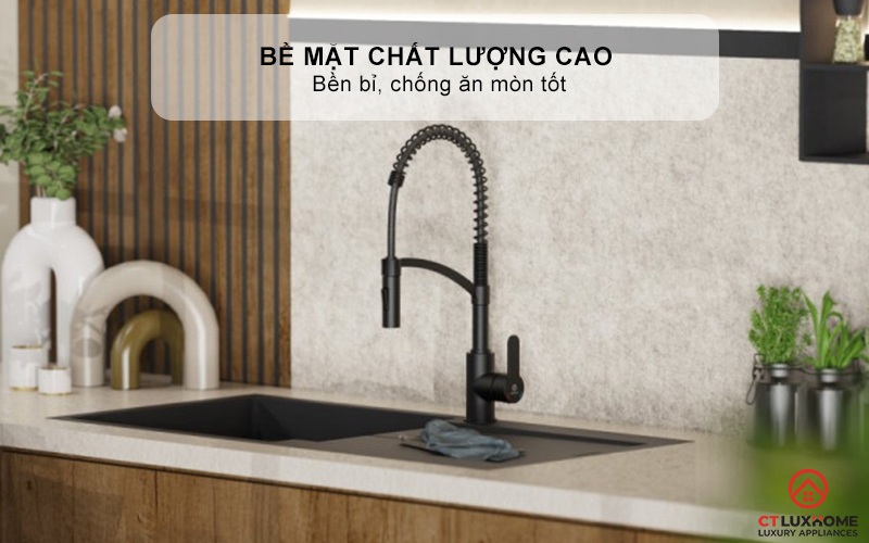 Bề mặt hoàn thiện bền bỉ, chống ăn mòn tốt