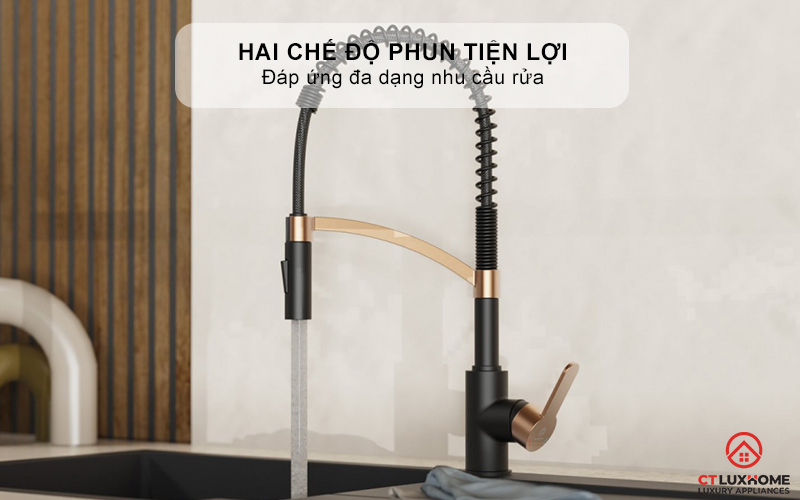 Tùy chọn hai chế độ phun tiện lợi