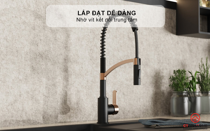 Lắp đặt dễ dàng nhờ vít kết nối trung tâm