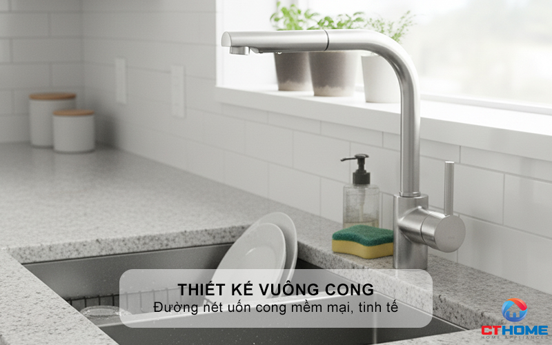 Thiết kế kế vuông cong sang trọng 