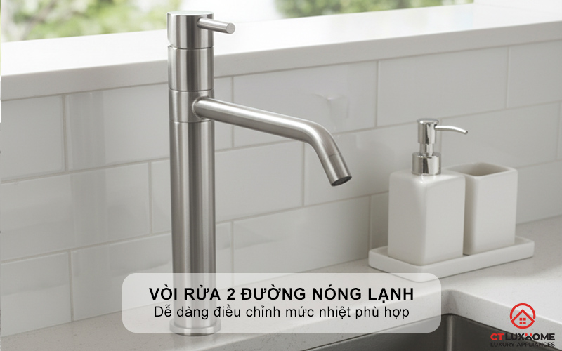 Vòi rửa 2 đường nóng lạnh
