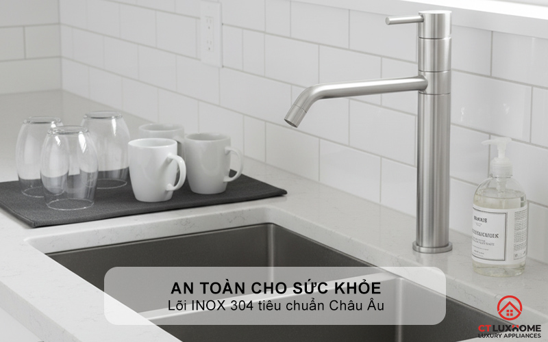 An toàn cho sức khỏe với lõi INOX 304 tiêu chuẩn Châu Âu