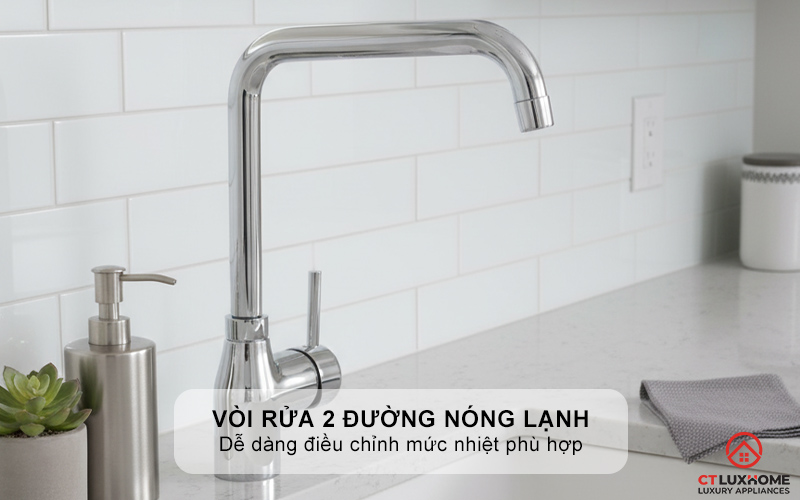 Vòi rửa 2 đường nóng lạnh
