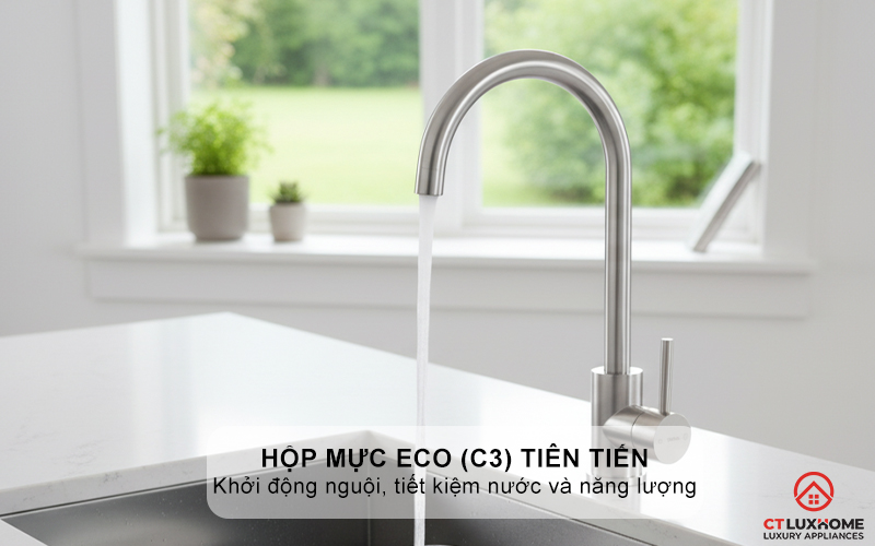 Hộp mực Eco (C3) với khả năng khởi động nguội, tiết kiệm nước và năng lượng