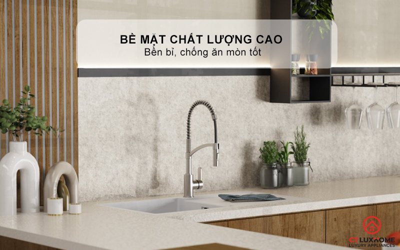 Bề mặt mạ PVD bền bỉ, chống ăn mòn tốt