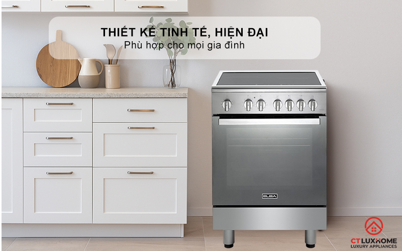 BẾP GAS KẾT HỢP LÒ NƯỚNG   CXX 664 IML ELBA 60CM CXX664IML 1