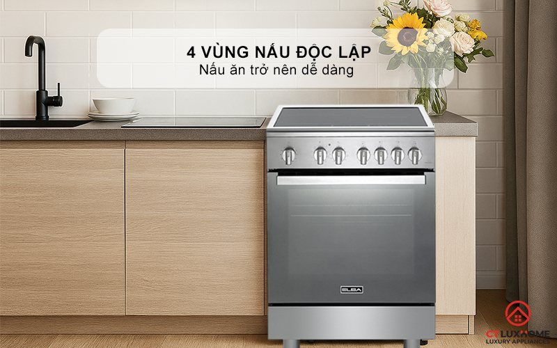 BẾP GAS KẾT HỢP LÒ NƯỚNG   CXX 664 IML ELBA 60CM CXX664IML 3