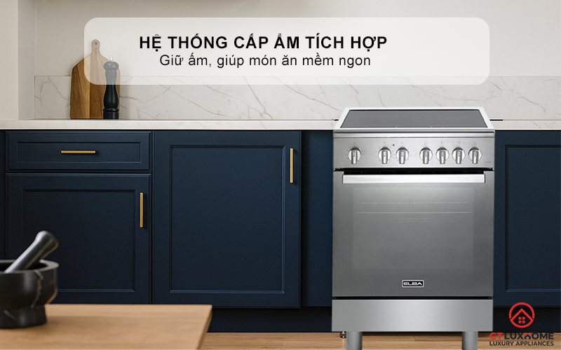 BẾP GAS KẾT HỢP LÒ NƯỚNG   CXX 664 IML ELBA 60CM CXX664IML 8