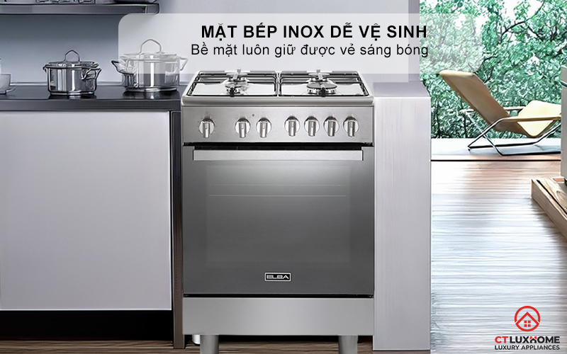 BẾP GAS KẾT HỢP LÒ NƯỚNG CXX 664 MLVN ELBA 60CM CXX664MLVN 2